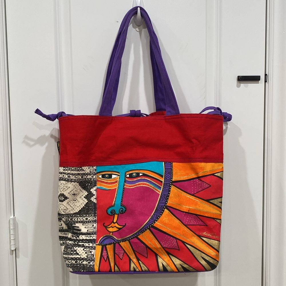 Laurel Burch Celestial Rays Drawstring Totebag - image 2